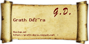 Grath Dóra névjegykártya